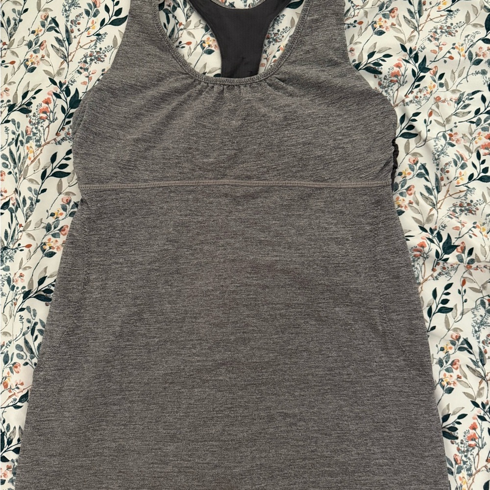 Two Lululemon Athletica Fitted Racerback Turbo Tank Tops